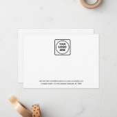 Firmenlogo | MINIMALISTISCH BERUFLICH Mitteilungskarte (Vorderseite/Rückseite Beispiel)