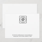 Firmenlogo | MINIMALISTISCH BERUFLICH Mitteilungskarte (Vorne/Hinten)
