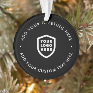Firmenlogo Minimalistisch Clean Simple Christmas Ornament