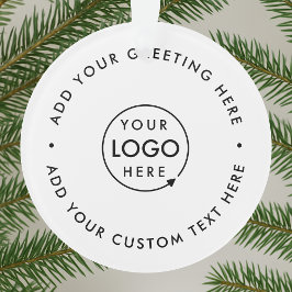 Firmenlogo | Minimalistisch Clean Simple Christmas Ornament