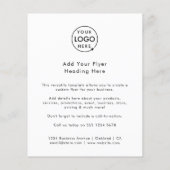 Firmenlogo | MINIMALISTISCH Flyer (Hinten)
