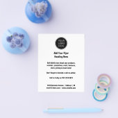 Firmenlogo | MINIMALISTISCH Flyer (Einzeln)