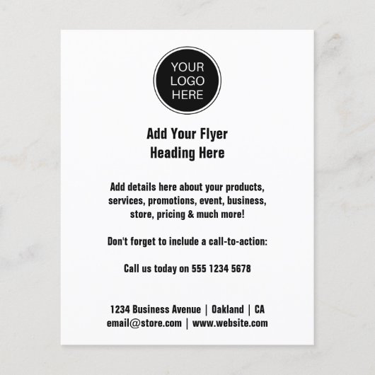 Firmenlogo | MINIMALISTISCH Flyer (Vorne)