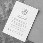 Firmenlogo | MINIMALISTISCH Flyer