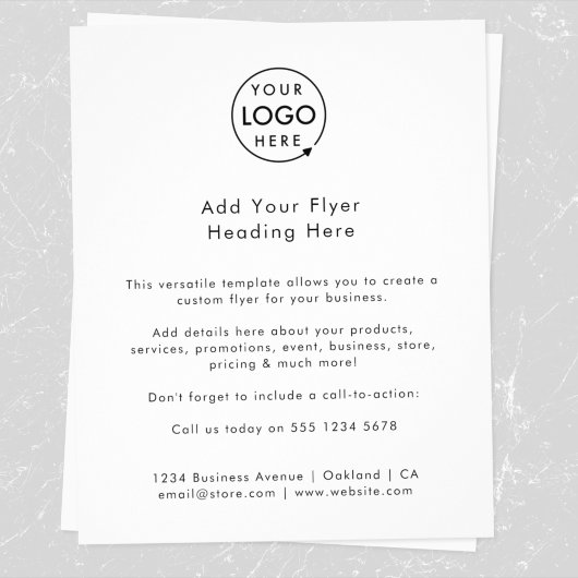 Firmenlogo | MINIMALISTISCH Flyer