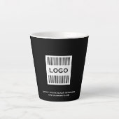 Firmenlogo Minimalistisch Milchtasse (Vorderseite)