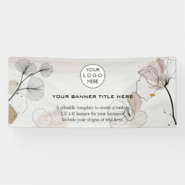 Firmenlogo Minimalistisch Moderne berufliche Marin Banner