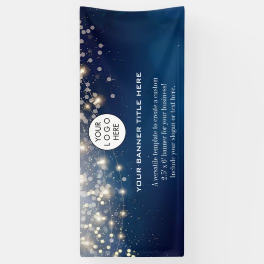 Firmenlogo Minimalistisch Modernes berufliches Bla Banner (Vertikal)