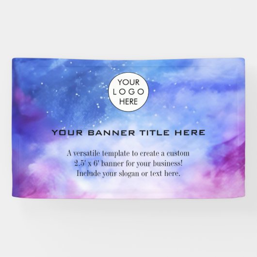 Firmenlogo Minimalistisch Modernes berufliches Bla Banner (Horizontal)