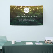 Firmenlogo Minimalistisch Modernes berufliches Grü Banner (Messeveranstaltung)