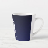 Firmenlogo Minimalistisch Navy Milchtasse (Rechts)