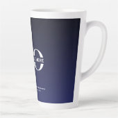 Firmenlogo Minimalistisch Navy Milchtasse (Rechts)
