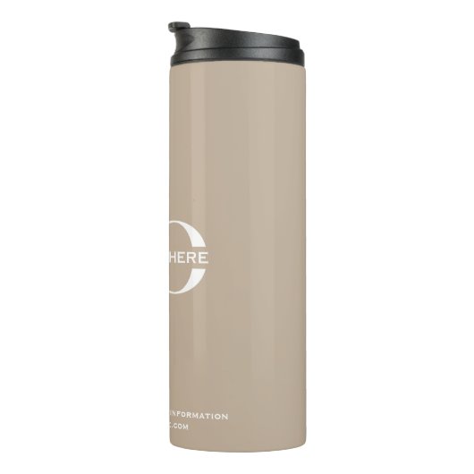 Firmenlogo Minimalistisch Thermosbecher (Nach rechts gedreht)