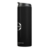 Firmenlogo Minimalistisch Thermosbecher (Nach rechts gedreht)