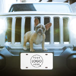 Firmenlogo | MINIMALISTISCH US Nummernschild<br><div class="desc">Ein einfaches,  individuelles,  weißes Firmenlogo-Template in modernem minimalistischem Stil,  das mit Ihrem Firmenlogo leicht aktualisiert werden kann.</div>