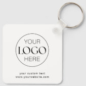 Firmenlogo Minimalistischer Keychai Schlüsselanhänger (Rückseite)