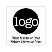 Firmenlogo mit 2 Zeilen Text Permastempel (Design)