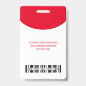 Firmenlogo mit dem Code Ba für die erste und letzt Ausweis (Rückseite)