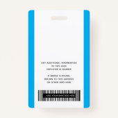 Firmenlogo mit dem Code Ba für die erste und letzt Ausweis (Rückseite)