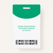 Firmenlogo mit dem Code Ba für die erste und letzt Ausweis (Rückseite)