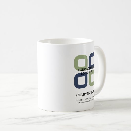 Firmenlogo mit Firmenlogo Kaffeetasse (VorderseiteRechts)