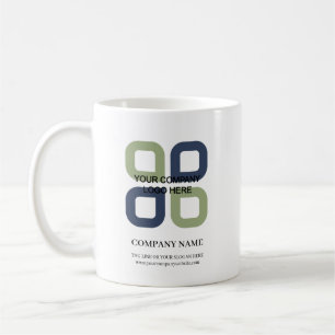 Firmenlogo mit Firmenlogo Kaffeetasse