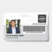 Firmenlogo mit Foto Geschäft Ausweis (Vorderseite)