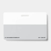 Firmenlogo mit Foto Geschäft Ausweis (Rückseite)