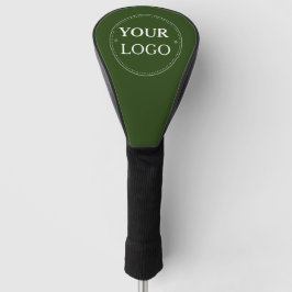 Firmenlogo mit grünem Schwarz Golf Headcover
