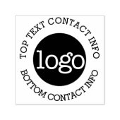 Firmenlogo mit Kontaktinformationen hochladen Permastempel (Design)