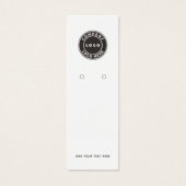 Firmenlogo mit QR-Code-Ohrring-Display-Karte (Vorderseite)