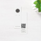 Firmenlogo mit QR-Code-Ohrring-Display-Karte (Schreibtisch)