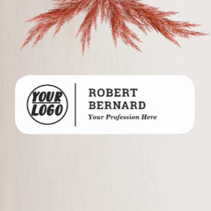 Firmenlogo mit Titel Modern Namensschild