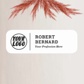 Firmenlogo mit Titel Modern Namensschild