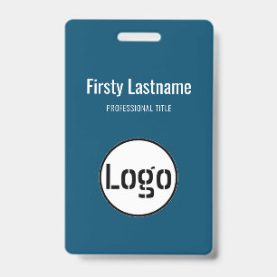 Firmenlogo mit Vor- und Nachnamen Bar Code Ba Ausweis
