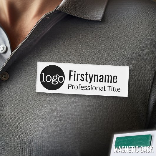 Firmenlogo mit Vorname Beruflich Namenschild