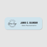 Firmenlogo Mitarbeiter Custom Blue