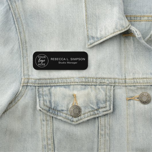 Firmenlogo Mitarbeiter des Magnethauses Namensschild (Beispiel)