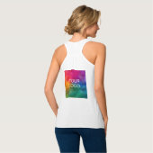 Firmenlogo Mitarbeiter - Doppelseiten von Frauen Tank Top (Rückseite Vollansicht)