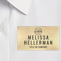 Firmenlogo Mitarbeiter Faux Gold
