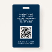 Firmenlogo Mitarbeiter Foto Blue ID Ausweis (Rückseite)