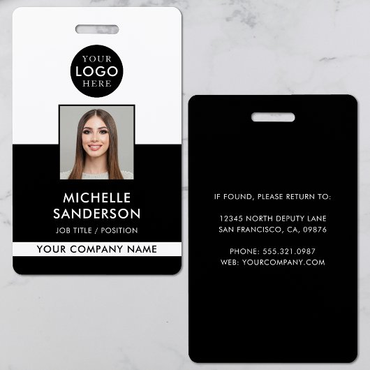 Firmenlogo-Mitarbeiter-Foto-ID Ausweis