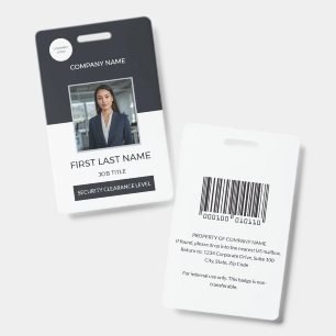 Firmenlogo Mitarbeiter Foto ID-Sicherheitsausweis Ausweis