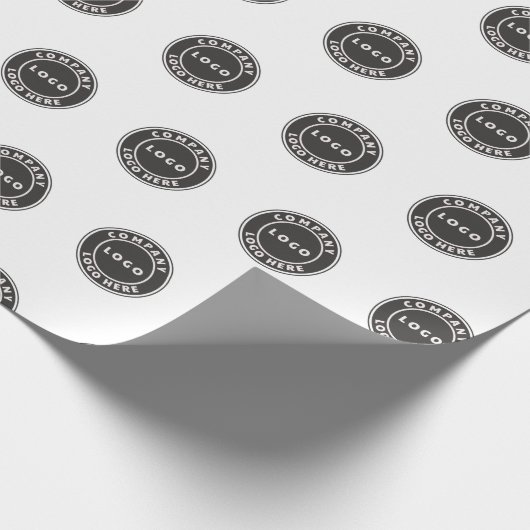 Firmenlogo Mitarbeiter Geschenkpapier (Ecke)