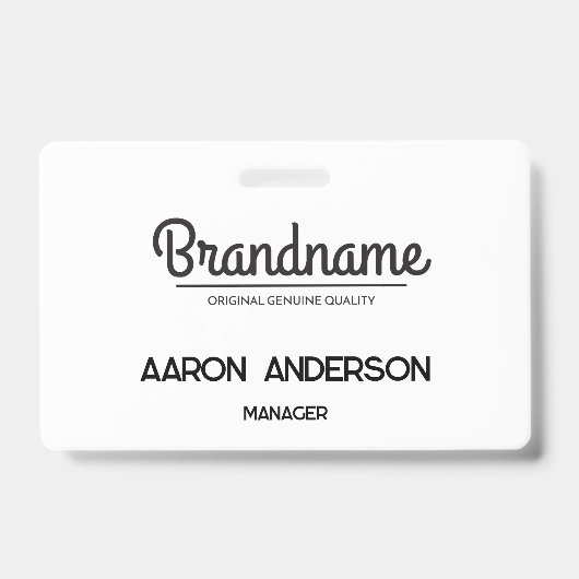 Firmenlogo Mitarbeiter-ID Ausweis (Front)