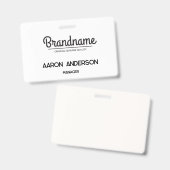 Firmenlogo Mitarbeiter-ID Ausweis (Front & Back)
