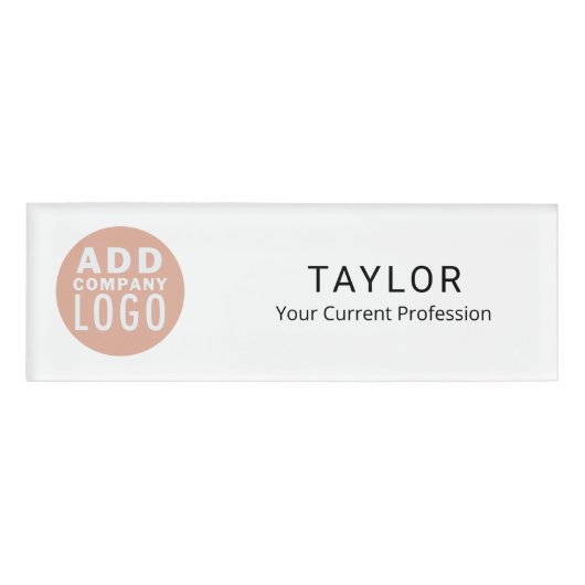 Firmenlogo Mitarbeiter-ID Namenschild (Vorderseite)