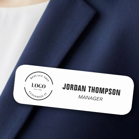 Firmenlogo Mitarbeiter-ID Namensschild