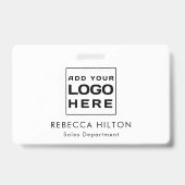 Firmenlogo Mitarbeiter individuell Ausweis (Rückseite)