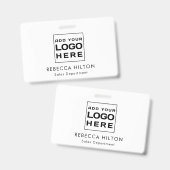 Firmenlogo Mitarbeiter individuell Ausweis (Vorder- & Rückseite)